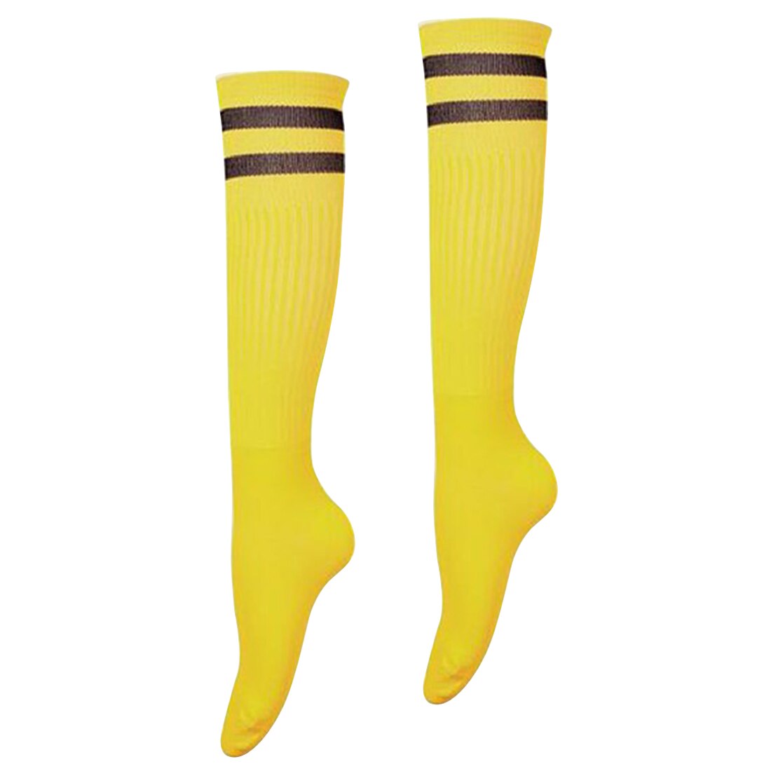 1 Pair Adult Striped Thicken Soccer Baseball Football Socks Over Knee Ankle Sports Long Cotton Socks for girl Women: 7