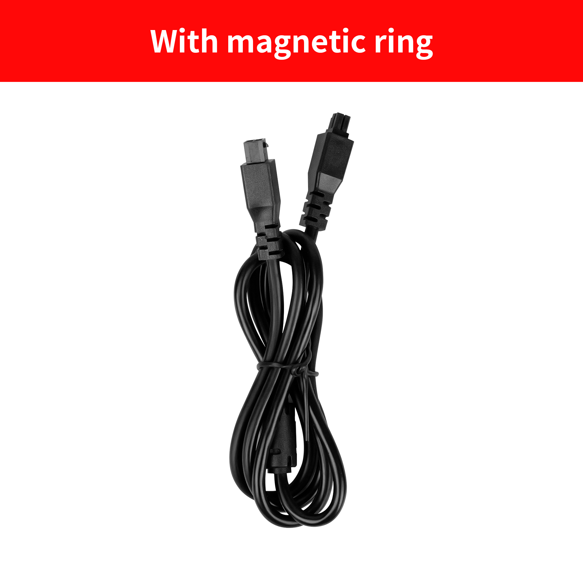 Para Anycubic kobra 3 Combo Cable de datos de 4 pines Cable de extensión ACE Pro 1M 2M con anillo magnético para impresora 3D Kobra 3/Max/S1/S1C: 2,5 mm / Rojo
