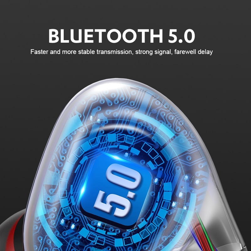 Draadloze Bluetooth V5.0 Oortelefoon 3D Stereo Headset Nekband Sport Oordopjes Bass In-Ear Hoofdtelefoon Met Microfoon Voor Alle Telefoon