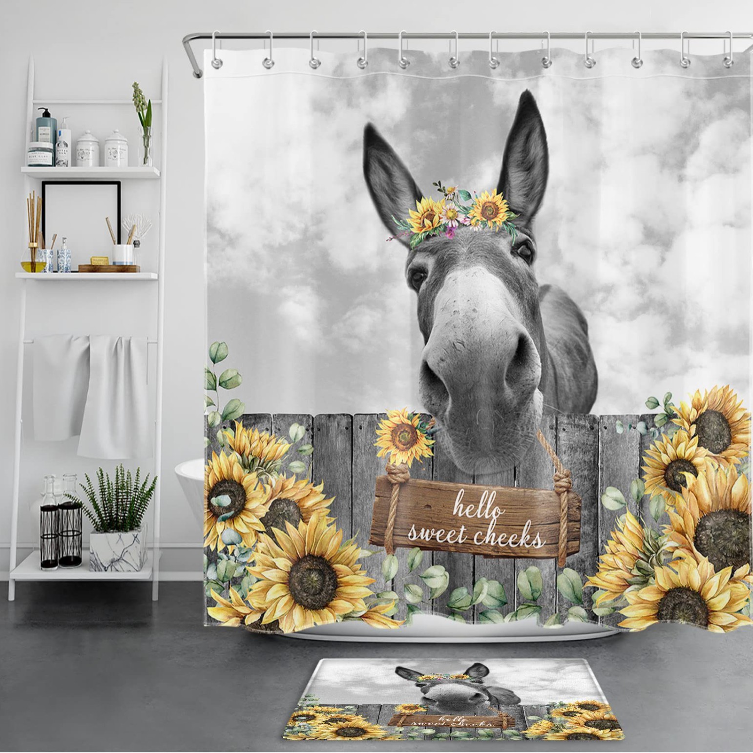 Digital Printing Shower Curtain Printed Washable Bath Curtain with Hooks Home Decor Bathroom Accessories Partition Curtains: Regular / Red