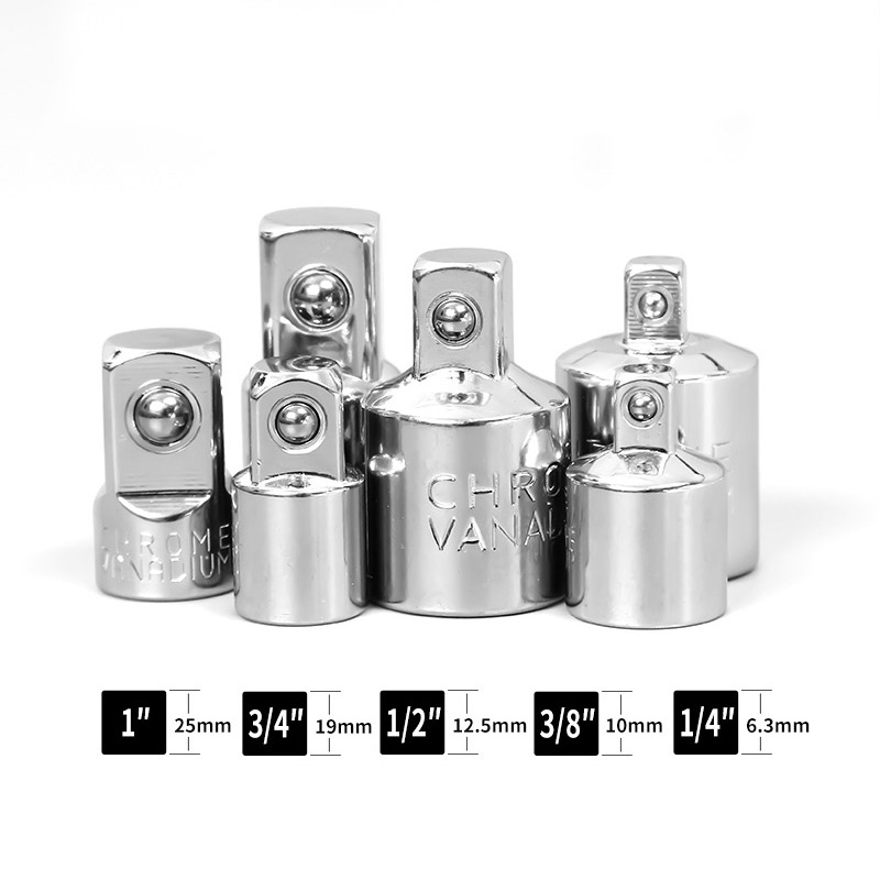 Skraldenøgle topnøgle adapter 1/4 " 3/8 " 1/2 " hun-til-han topnøgle konverter