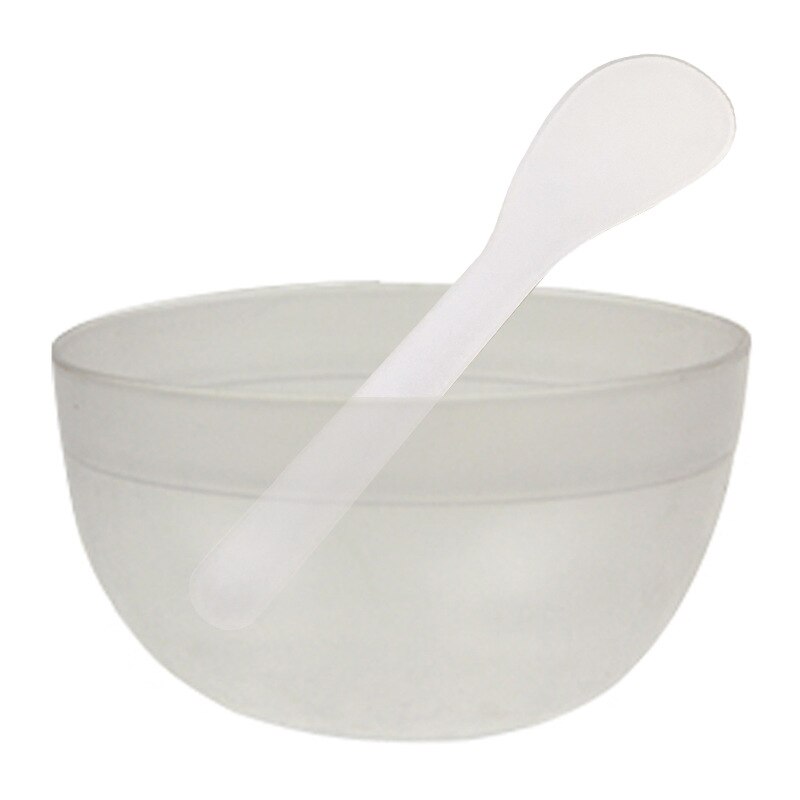 Taoye teemo 2 sztuk/zestaw przenośne plastikowe miska robić maseczki na twarz pędzelek zestaw kobiety DIY mieszanie stosowanie pielęgnacja twarzy narzędzia robić makijażu zestaw: biały