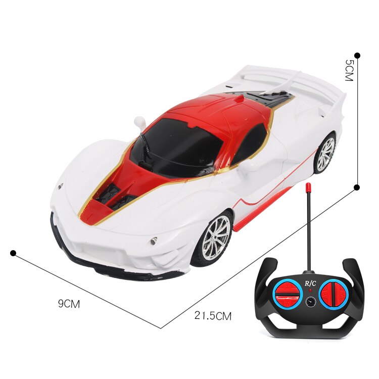 1:18 Rc Auto 4wd MODE2 Kunststoff Power Räder für Kinder Jungen Spielzeug Pädagogisches Spielzeug Fernbedienung Auto Spielzeug für Kinder: WHITE RC CAR