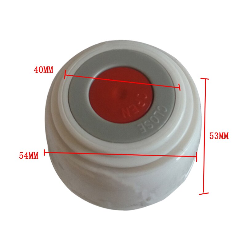 1/2/5PCS 4,5/5,2 cm Outdoor Reise Tasse Vakuum Glaskolben Deckel Drink Becher Outlet Glaskolben abdeckung Edelstahl Thermoskannen Zubehör: 5pcs / 4.5cm red-grey-white