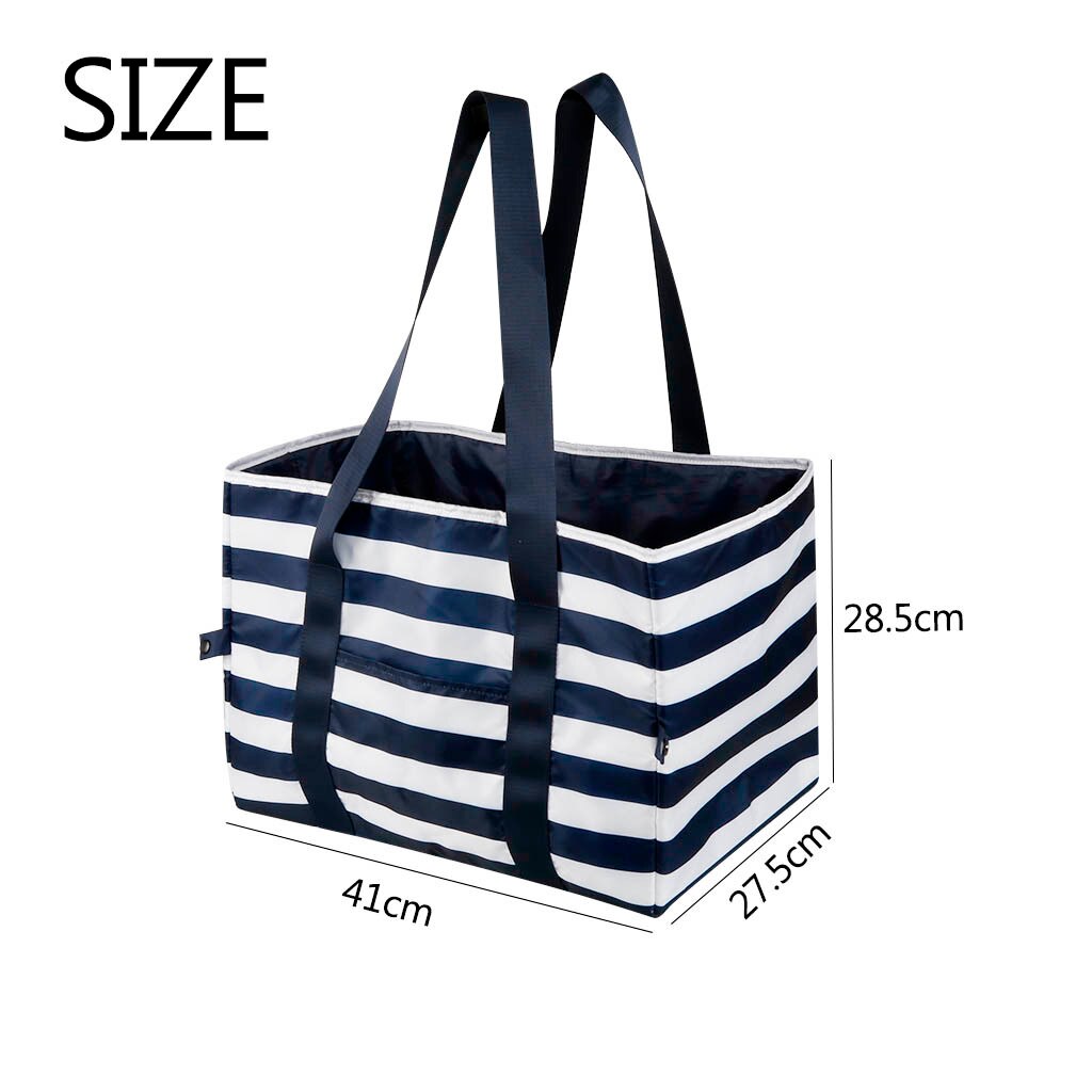 Sac à provisions Portable imperméable à l'eau rayure Oxford grand sac de glace sac isolé fourre-tout alimentaire lait maternel sacs de stockage déjeuner Bento sac