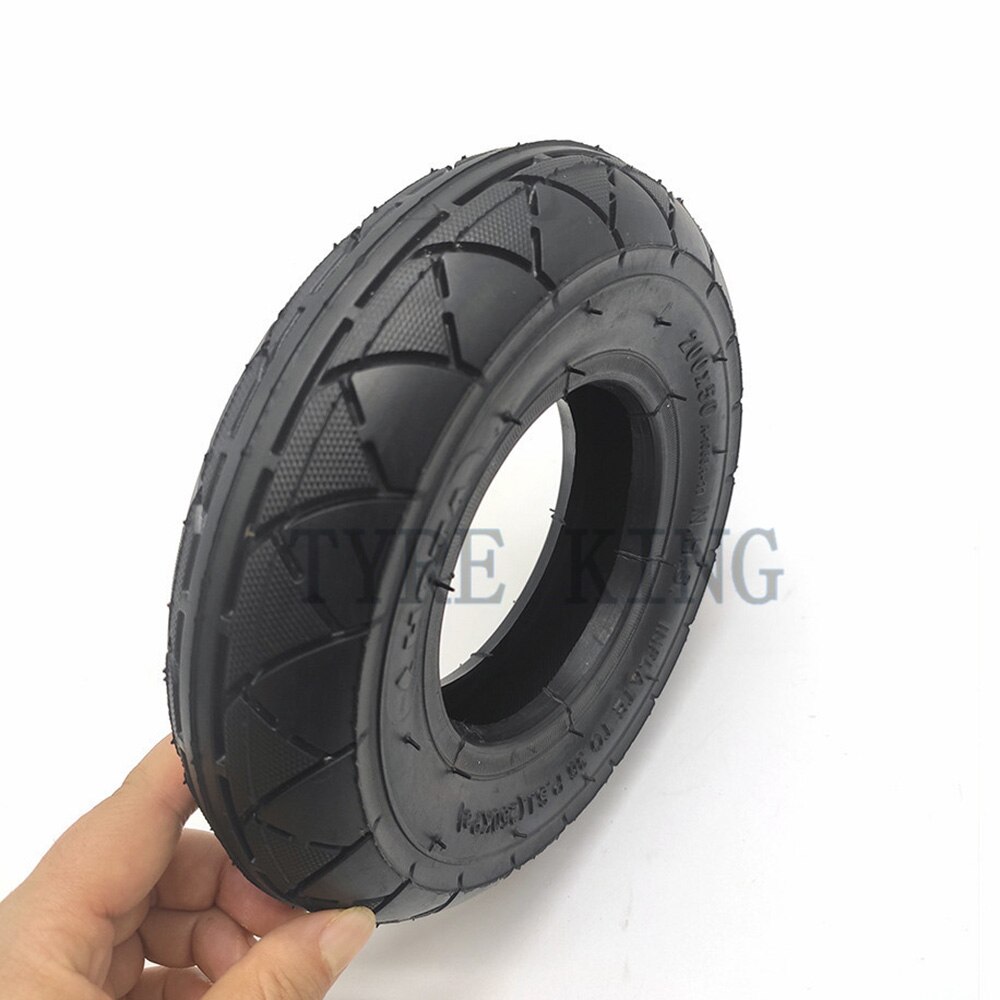 Good 200x50 Pneumatic Tire 8 Inch Inner and Outer Tires with Hub 200*50 Wheel Tyre for Small Dolphin Electric Scooter: outer tyre
