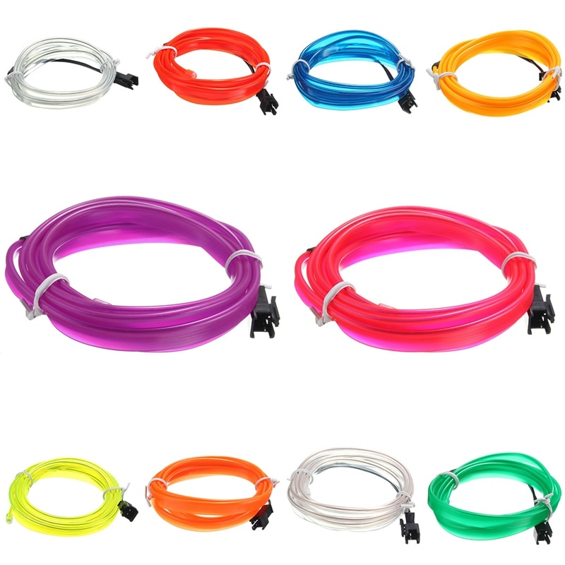 1M Led Flexibele El Wire Neon Lights Glow Lamp Licht Strip Festival Party House Home Decorations Strip Verlichting String lamp