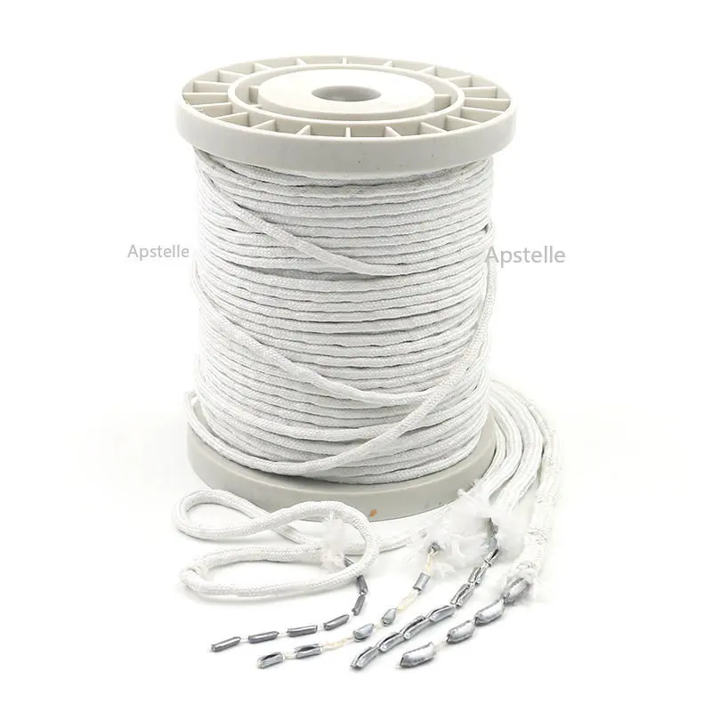 Cuerda de alambre de plomo, cortina de cuerda de plomo esponjoso para sala de estar, peso inferior, cuerda Vertical, accesorios para cortinas de ventana