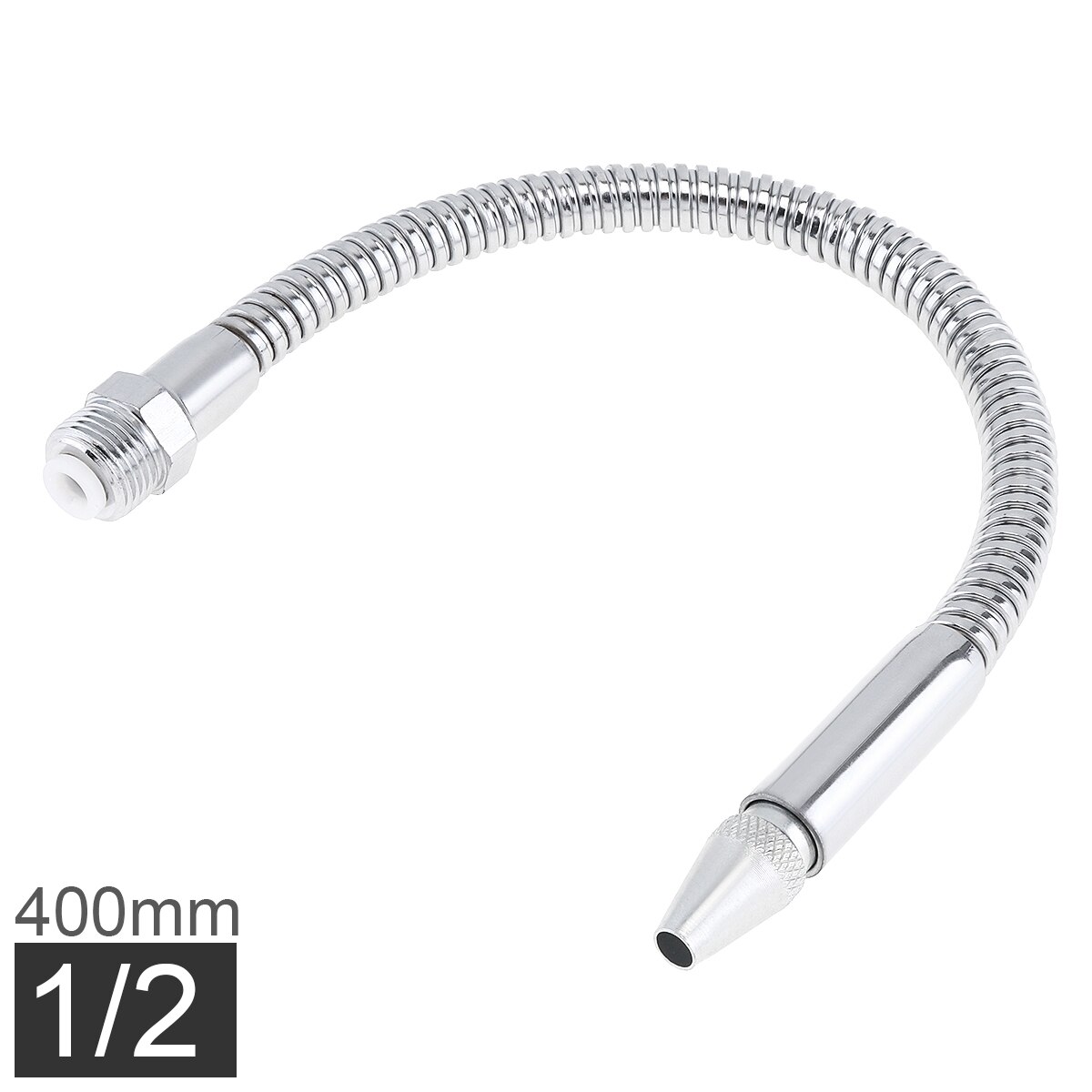 1/2 1/4 3/8 Inch Metal Flexible Water Oil Cooling Tube Pipe with Round Head Nozzle for CNC Machine / Milling / Lathe: 1-2 Inch