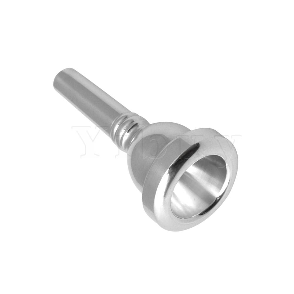 Yibuy Sliver Messing Alto Trombone Mondstuk 38MM Diameter 1/2AL Muzikale Onderdelen