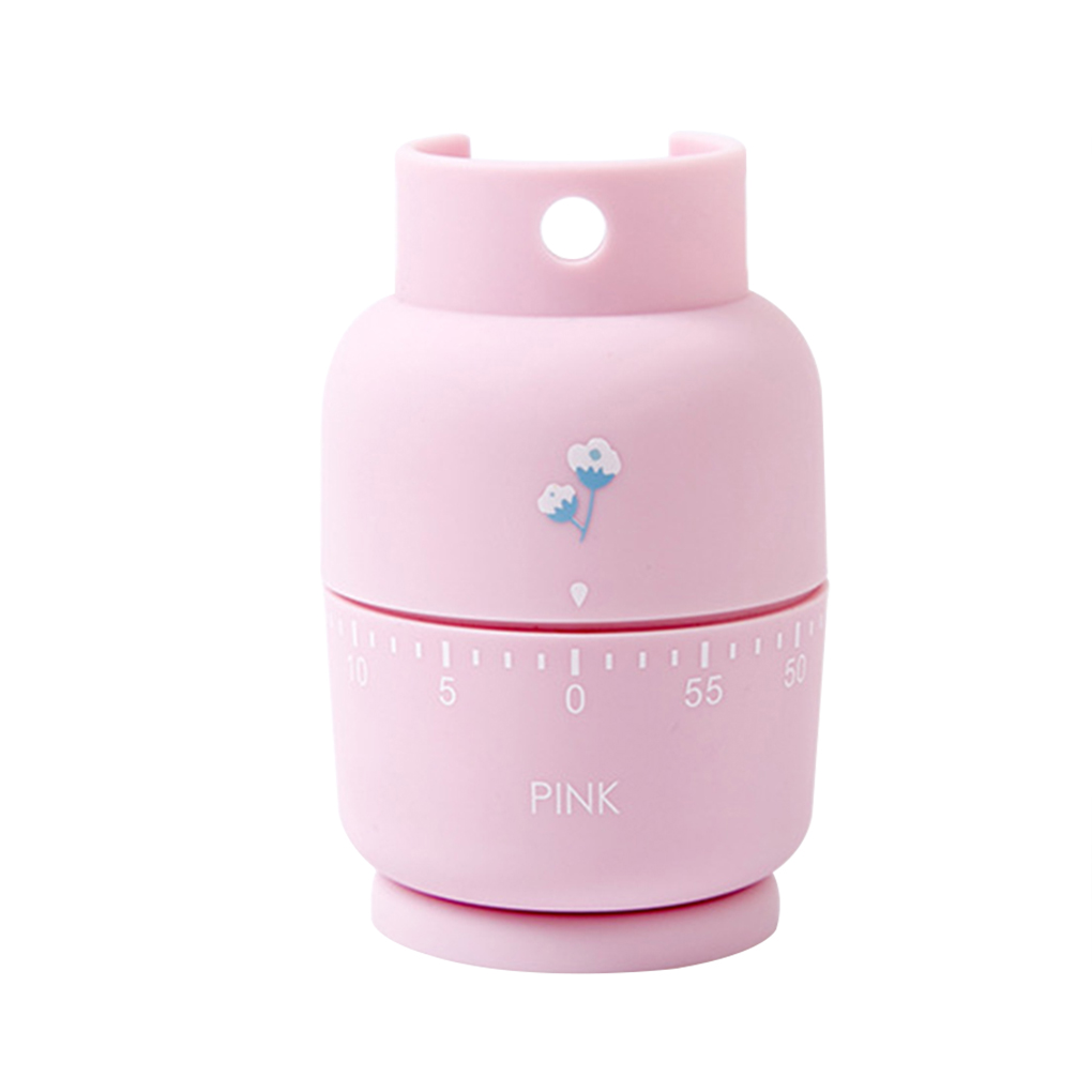 Mini Super Thin Countdown Timer Plastic Student Studying Timer Portable Countdown Device For Home Decor Kitchen Tool Accessories: Pink
