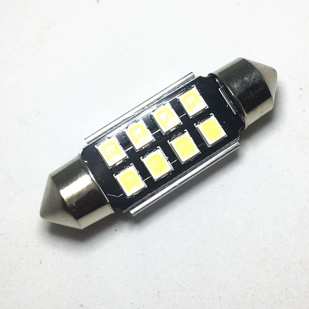 Festoon-bombillas LED CANbus C5W, iluminación interior, color blanco, azul hielo, de lectura, 8 smd, 31mm, 36mm, 39mm, 41mm, 5630, 5730, 2 piezas