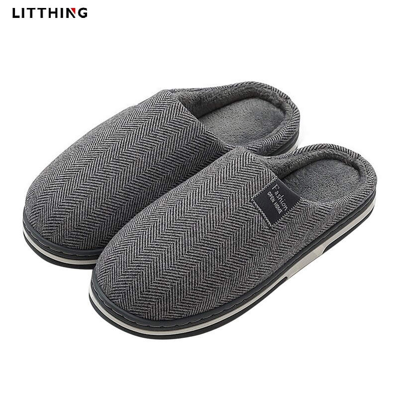 Litthing Vrouwen Winter Warm Bont Slippers Mannen Dames Jongens Meisjes Huis Schoenen Comfort Platte Hak Thuis Indoor Slaapkamer Zapatilla Mujer: navy / 40-41