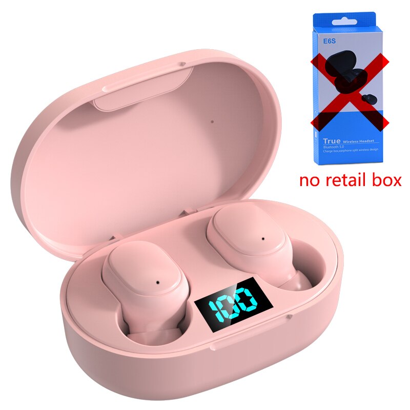 ROCKSTICK E6S Wireless TWS Bluetooth 5.0 Music Game Earphone Mini Earbuds and Charge BOX Sport Headset for xiaomi All Smartphone: P without retail box