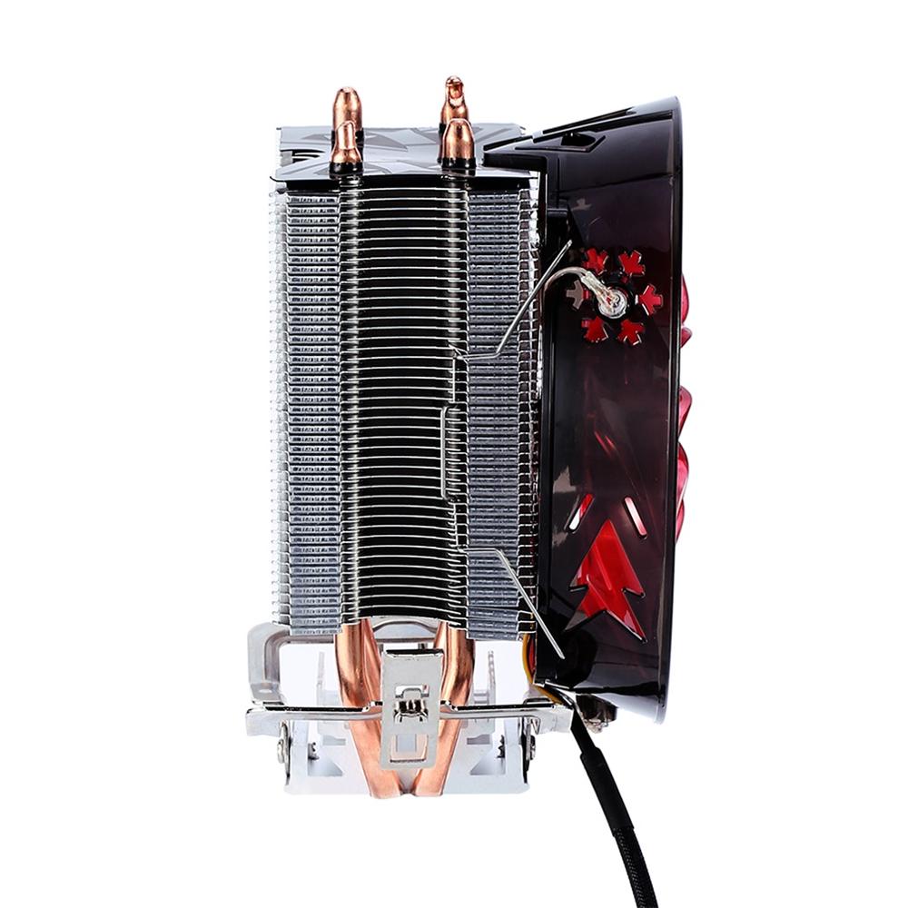 Rød og blå cpu kjøligere kobber dobbelt varmepipe cpu radiator rote tårn cpu fan til intel 775/1155/1156/1151/1150/1366 amd