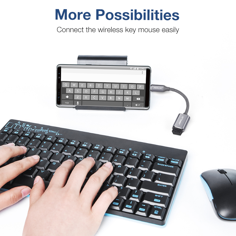 JSAUX USB C Adapter OTG Typ C Kabel Stecker auf USB A 3,0 Weibliche Thunderbolt 3 Adapter für MacBook Samsung xiaomi USB C OTG Typ-C