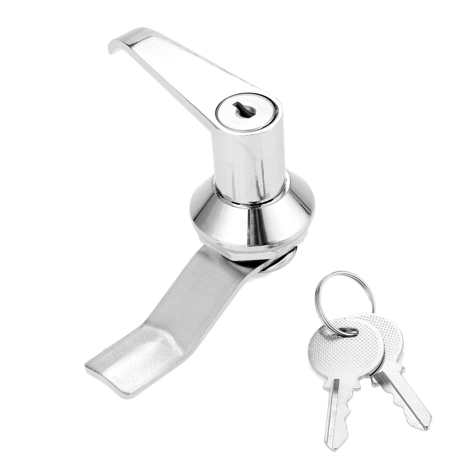 DRELD 1Pc 76mm Handle Panel Mount Cam Lock For Cabinet Door Mailbox Cupboard Distribution Box+2Pcs Keys +Locking Plate Hardware
