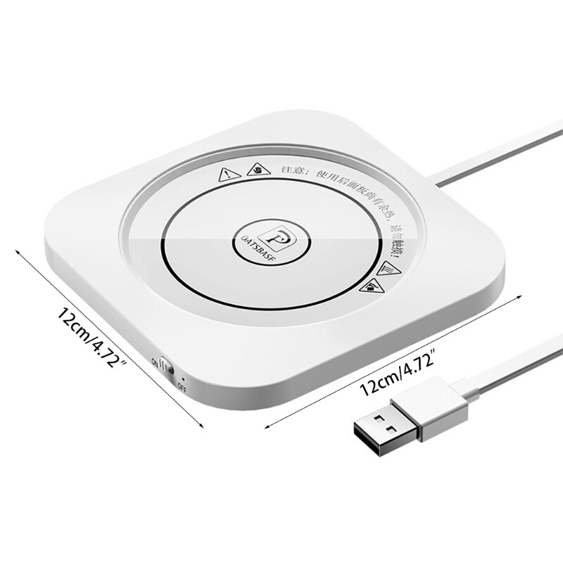 Usb Cup Vierkante Mok Warmer, Usb Cup Heater Usb Coaster Warmer Beverage Heater Voor Thuisgebruik Kantoor
