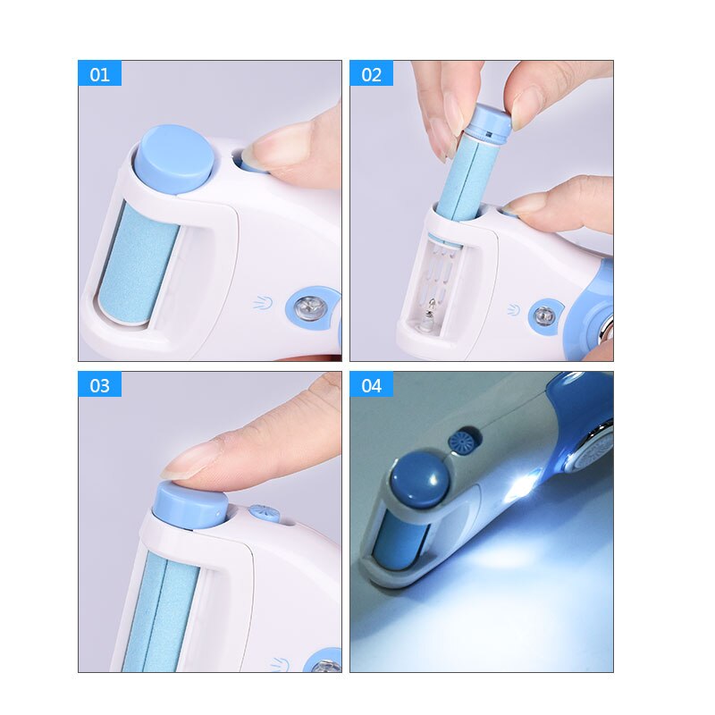 Foot Callus Remover Rechargeable Pedicure Callus Peeling Machine Electric Foot File Dead Skin Remove Heel Roller 31