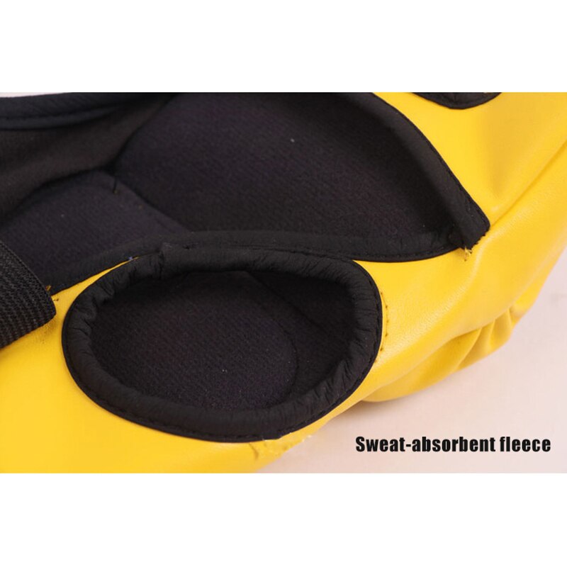 Kampboksehansker sport pu-skinn tykkere semi-finger sanda treningshansker