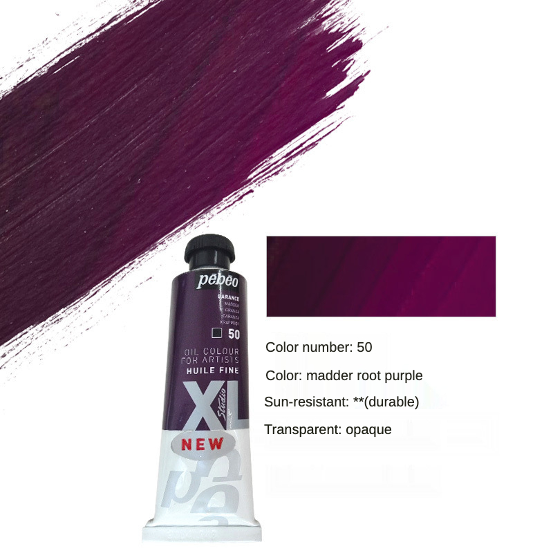 Pebeo 200ML Oil Paints Tube Single Oil-painting Pigment Colors for Artists Students Beginners Art Supplies Part 2: 50-200ML