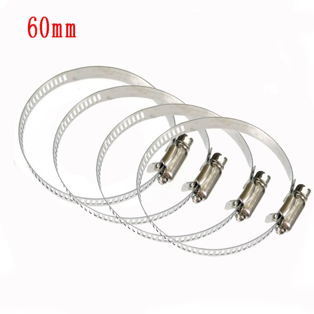 Auto Tube Vent Clips 25/42//60/75mm 4pcs Practical To Use Stainless Steel: 60MM