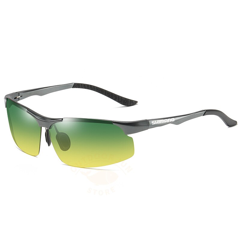 Shimano-gafas de sol polarizadas para hombre, lentes de sol polarizadas con visión nocturna, para día y noche, novedad de 2022: C10Day and night use