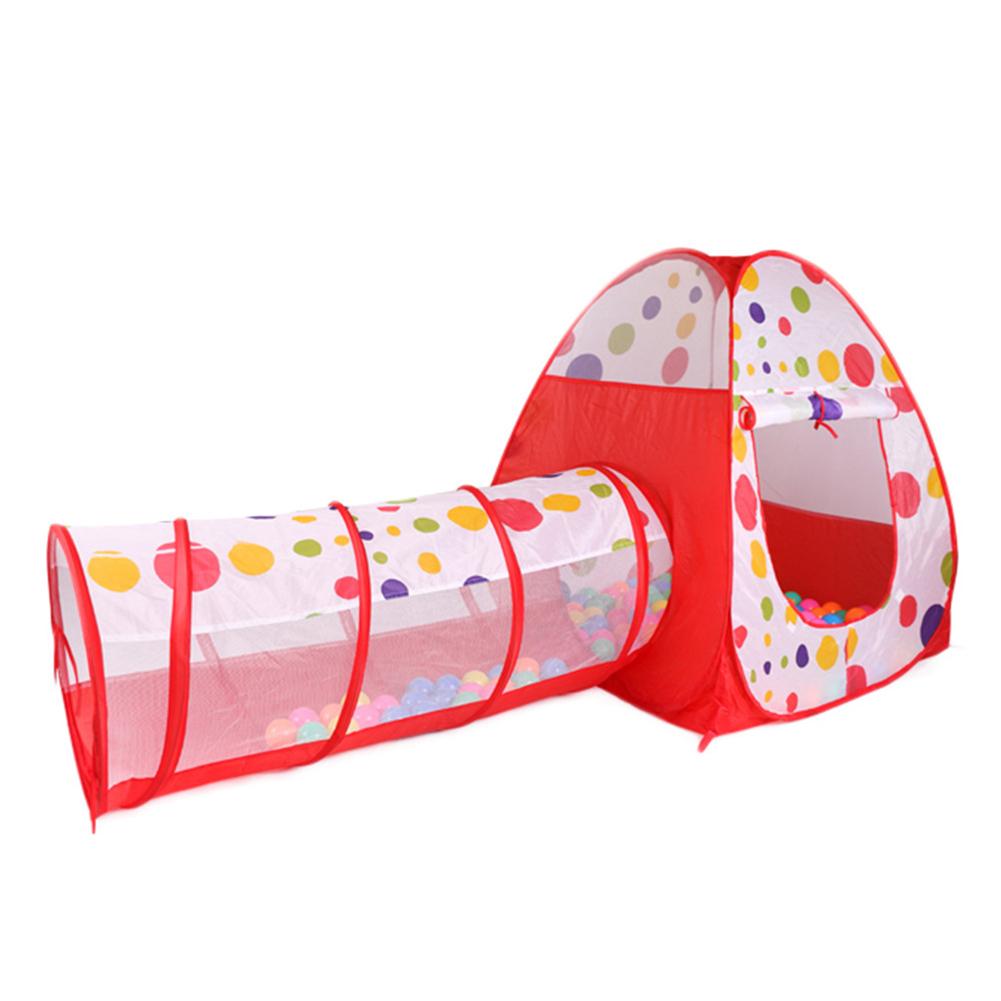 Children's Tent Indoor Play House Portable Folding Three-piece Tunnel Dot Game Bobo Ocean Ball
