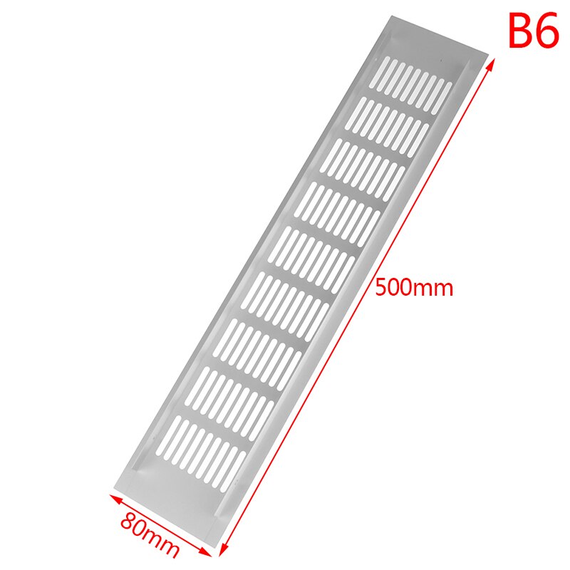 Aluminum ventilation mesh Multipurpose vent Rectangular wardrobe ventilation hole cabinet Shoe cabinet bookcase ventilation mesh: B6