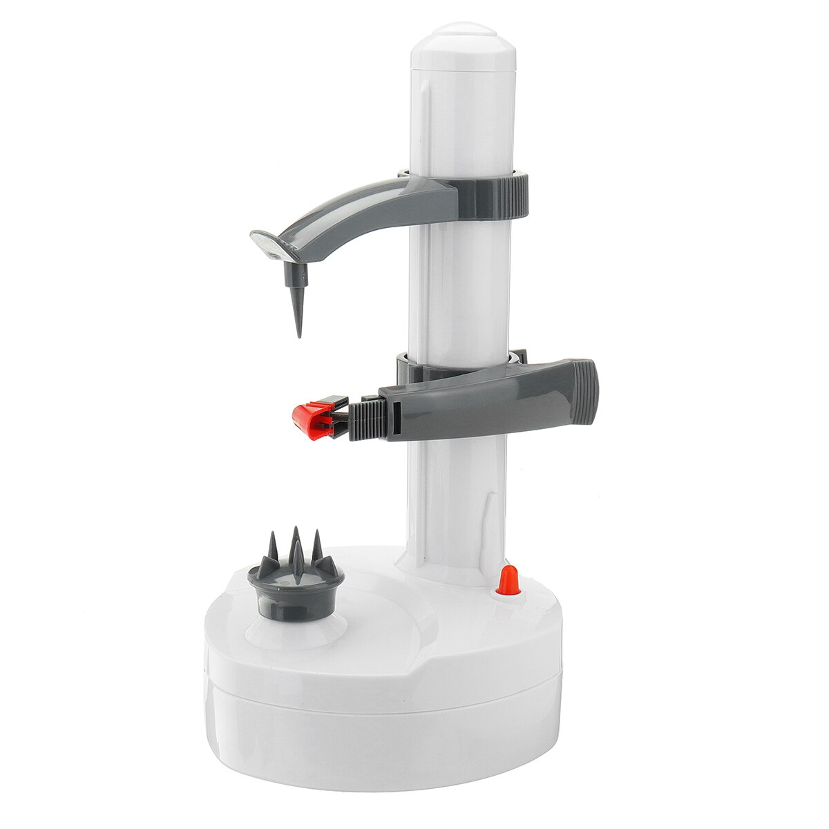 Multifunction Electric Peeler Vegetables Fruit apple Potato Peeler Stainless Steel Peeling Machine Kitchen Tool with 3 blades: White