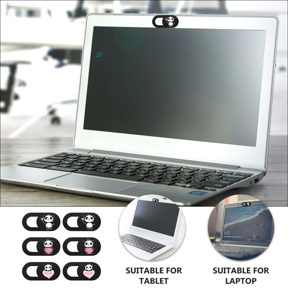 6PCS Web Camera Cover for Tablet Laptop Pattern Privacy Protection Cover