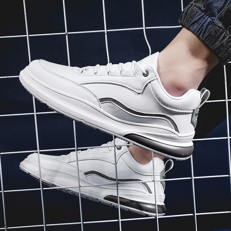 Råhvide sko, skateboardsko til mænd, lysende vandresko, sportssko, bløde og nemme at bøje, størrelse 39-44