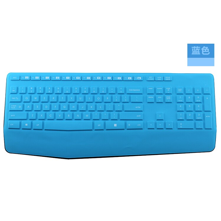 Espl Keyboard Cover For Logitech k345 MK345 keyboard protective film wireless keyboard cover soft silicone dustproof film: Yellow