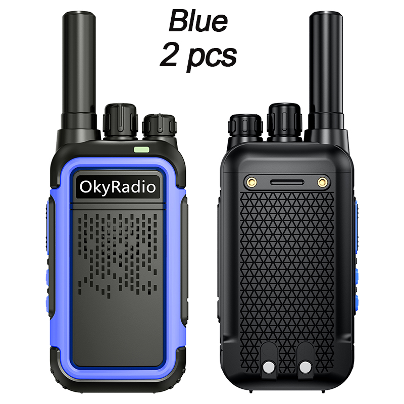 2022 heißer Walkie-Talkie 4800mAh Große-kapazität Batterie 16 Kanäle Wasserdichte Walkie-Talkie 6 Km Lange-abstand: Blau-2Stck