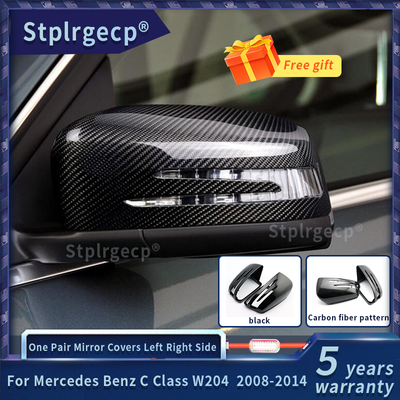Voor Mercedes Benz Glk Klasse X204 Een Paar Koolstofvezel Auto Achteruitkijkspiegel cover Cap