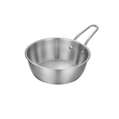 200-600ml Gold Plated Stainless Steel Soup Bowl Salad Noodle Rice Bowl Breakfast Tableware Dinnerware: GRAY / 3.5 Inch