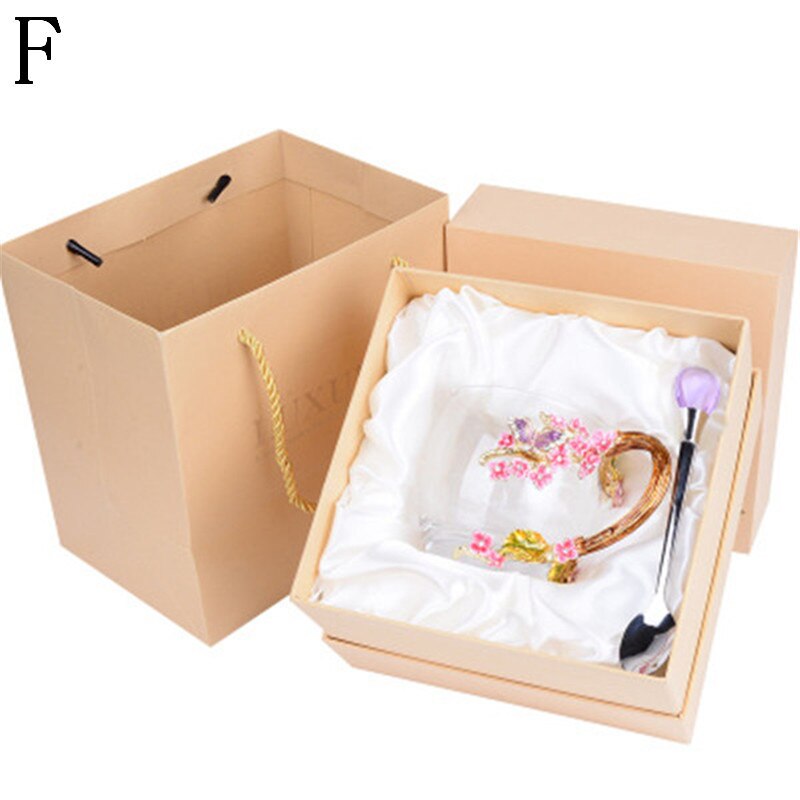 Tasses en verre à boire avec poignée pour boissons chaudes et froides avec capuchon et chiffon pour: F