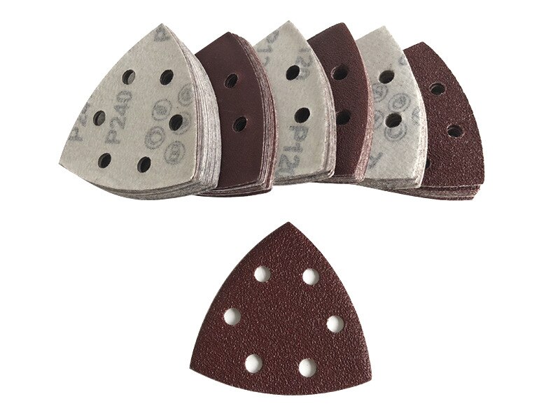 25Pc 90Mm Delta Schuurmachine Zand Papier Klittenband Schuurpapier Disc Schuurmiddelen Voor Schuren Grit 40-2000