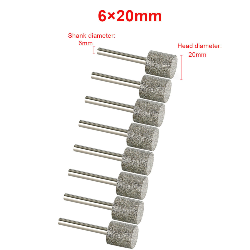 EsportsMJJ 6 Stks 6 Mm Schacht Lager Staal Graveren Slijpen Bit Rotary Bur File Rasp Bit Voor Rotary Tools