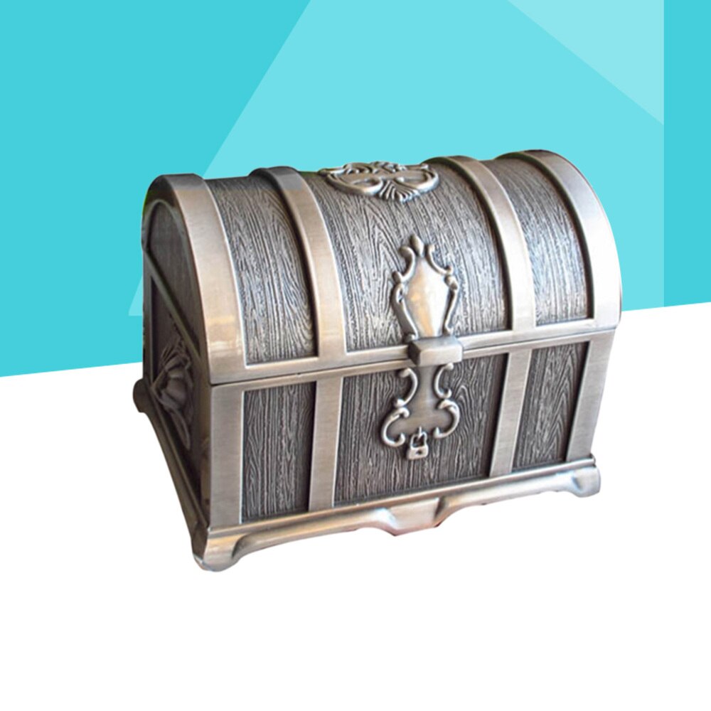 Legierung Vintage Piraten Schatz Box Sammlerstücke Schmuck Box Lagerung Veranstalter Schmuckstück Andenken Schatz Brust