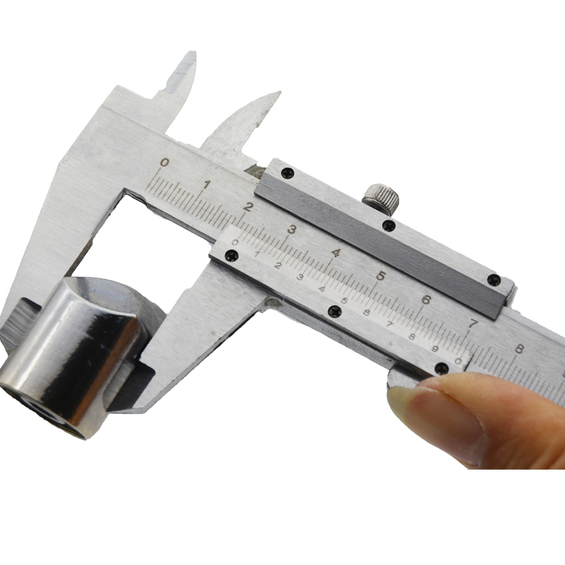 Calibrador Vernier 6 "0-150mm 0,02mm calibradores de Metal herramientas de medición de micrómetro
