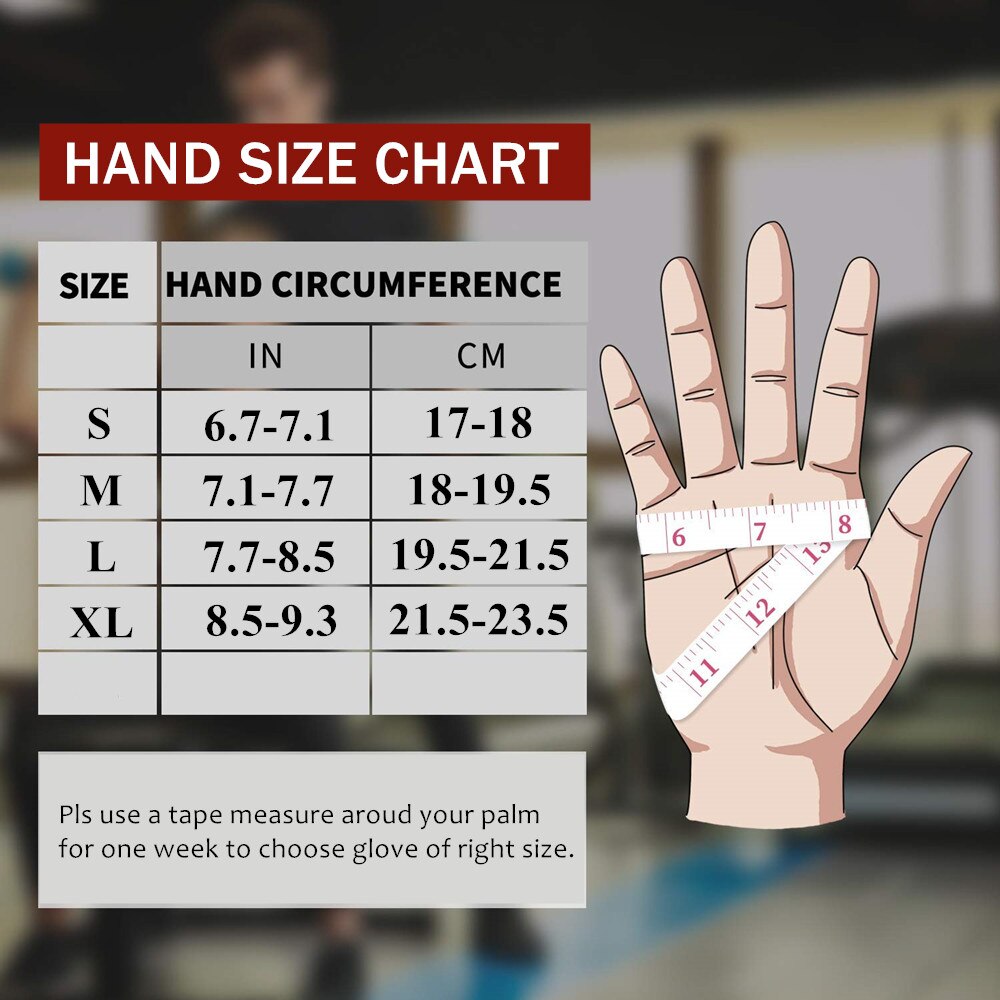 Gymhandskar med handledsstöd silikon halkfri tyngdlyftning crossfit bodybuilding hantel träningshandskar handflatsskydd