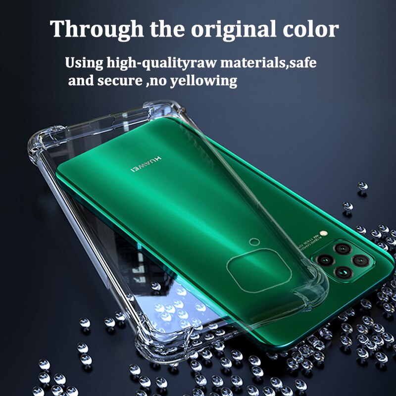 Shockproof Case Voor Huawei P40 Lite P30 P20 Pro P Smart Z Clear Silicone Soft Cover Voor Huawei p30 Lite P40 Pro Case