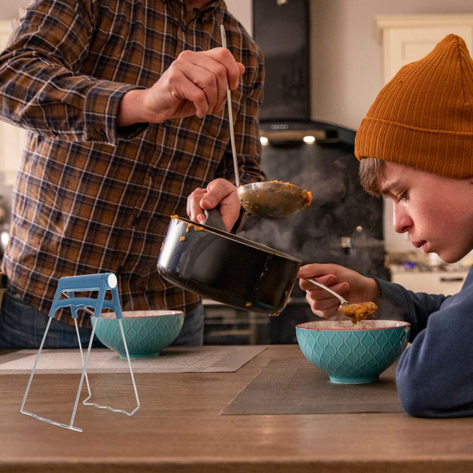 3pcs Pot Pan Clamp Pan Bowl Gripper Kitchen Bowl Clip Tray Gripper Dish Grippers