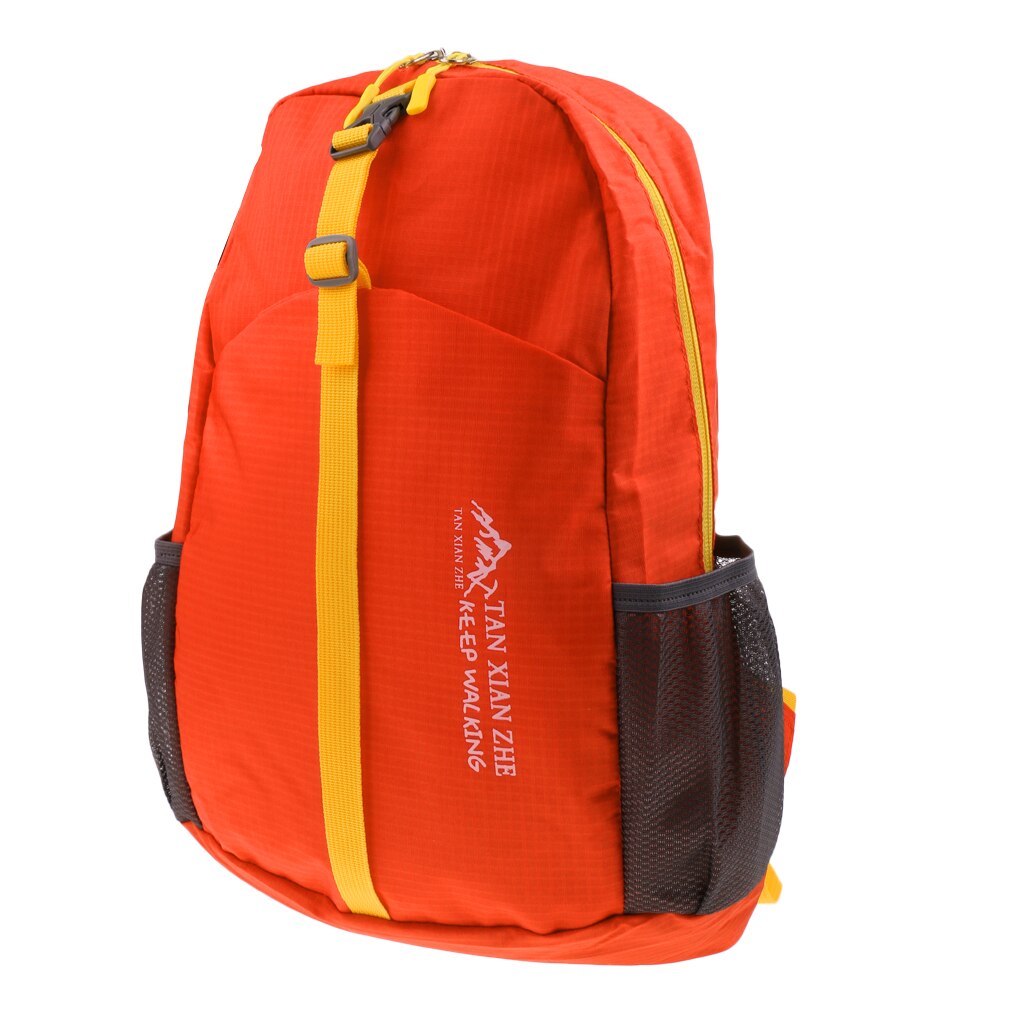 20L Outdoor Water Repellent Folding Backpack Travel Hiking Bag Camping Rucksack Outdoor Sports Climbing Bag: orange
