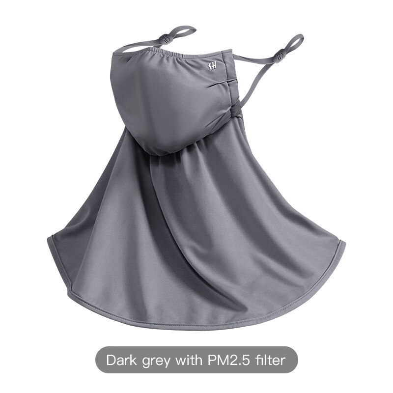 Máscara de montar protector solar de verano máscara de conducción al aire libre protección solar máscara protectora femenina fina transpirable Anti-ultravioleta cuello: 04
