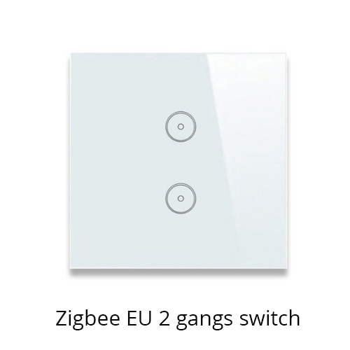 Tuya ZigBee Smart Gateway Hub Smart Home Bridge Smart Life APP Alexa Google Home Enable with Zigbee 3.0 Security Sensor Switch: Two gang switches