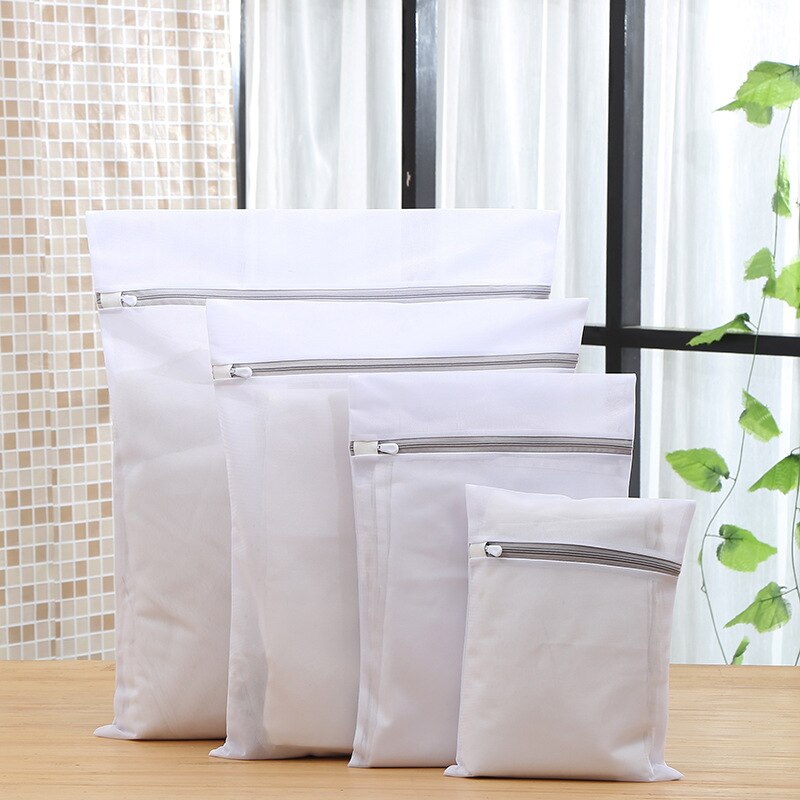 8 Size Mesh Laundry Bag Polyester Laundry Wash Bags Coarse Net Laundry Basket Laundry Bags for Washing Machines Mesh Bra Bag