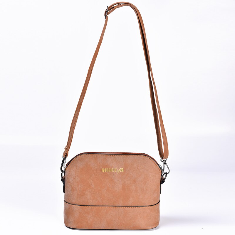 SMOOZA mode vrouwen messenger bag scrub shell tas Nubuck Lederen kleine crossbody tassen over de schouder vrouwen handtas