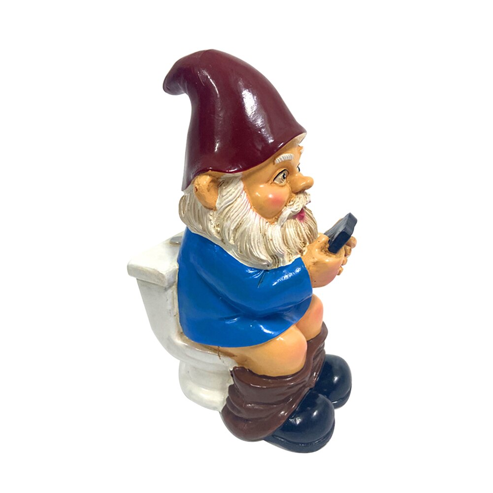 Funny Gnome Ornaments Garden Gnome Statues Resin Dwarf with Cannon Sculpture Yard Decoration Home Garden Statue Decoration: F